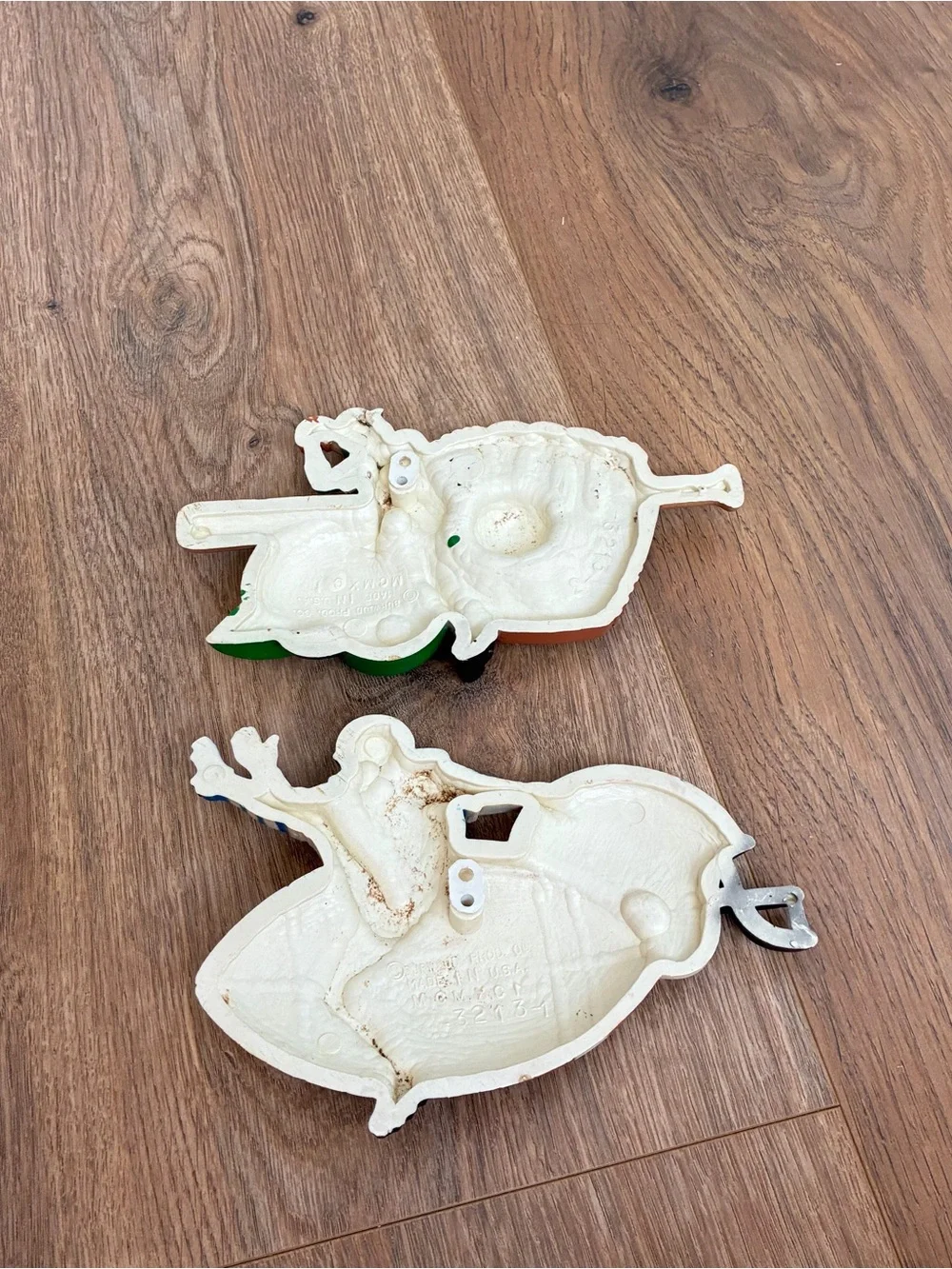 Baseball and Football Kids Wall Plaques - Green & Blue Sports Figures